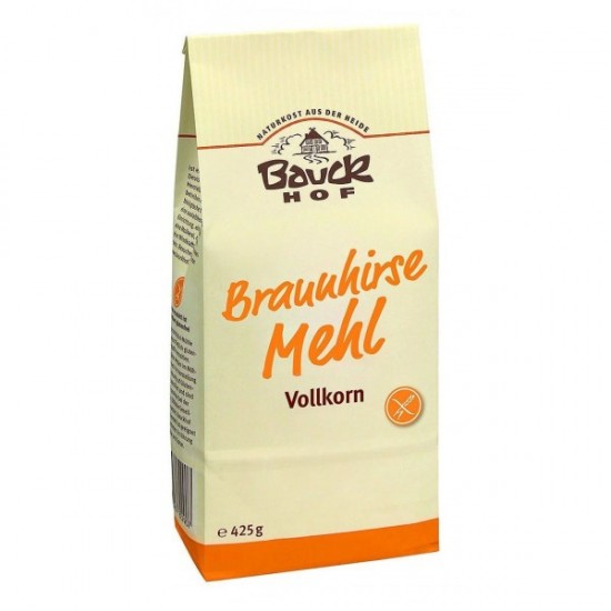 Bauckhof Bio Gluténmentes Teljes kiőrlésű Barna Kölesliszt 425 G