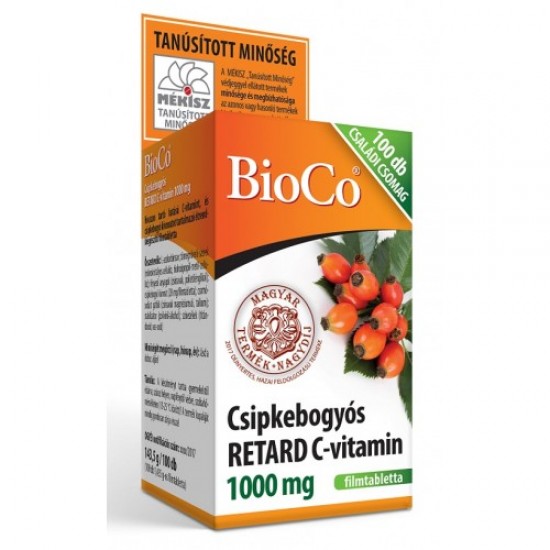 Bioco Csipkebogyós Retard C-Vitamin 1000mg Családi Csomag 100 Db