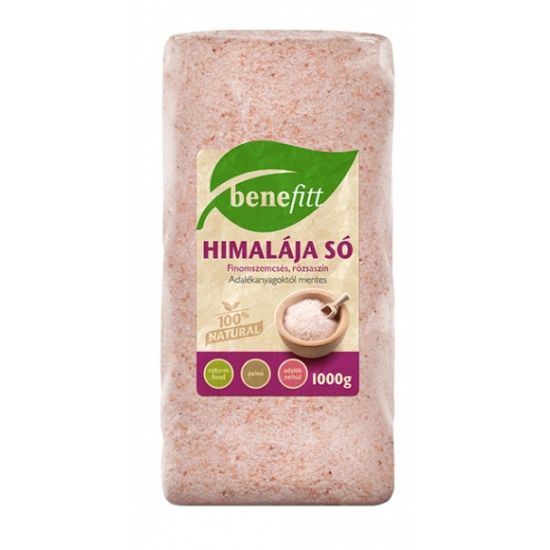 Benefitt Himalája Só Finomszemcsés Rózsaszin 1000g