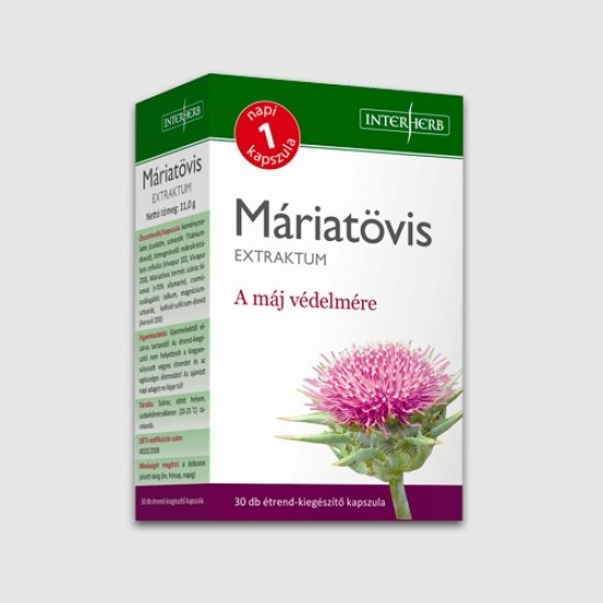 Interherb Napi 1 Máriatövis Extraktum Kapszula 30db