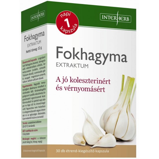 Interherb Napi 1 Fokhagyma Extraktum Kapszula 30db