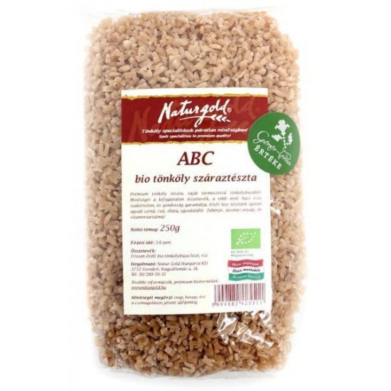 Naturgold Bio Tönköly Fehér Tészta Abc 250g
