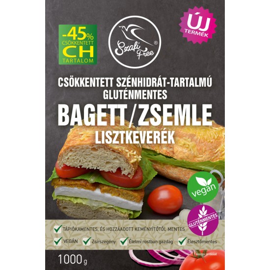 Szafi Free Gluténmentes CH- Bagett/Zsemle Lisztkeverék 1000g