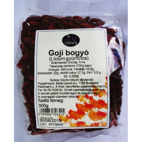 Szpm Natura Goji Bogyó 300 G