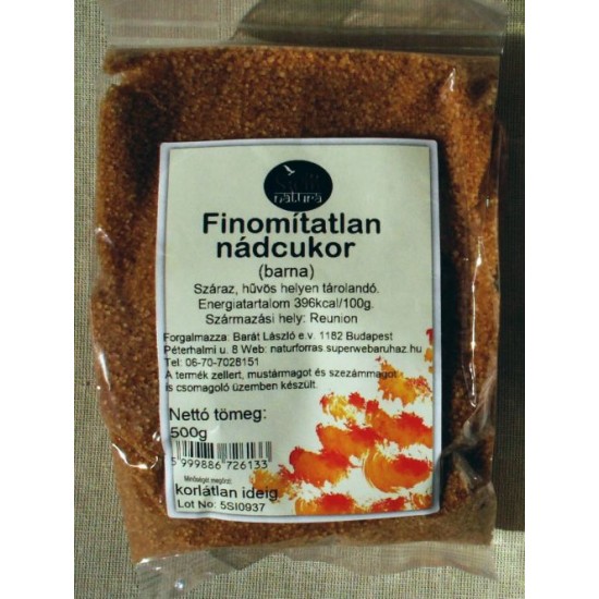 Szpm Natura Finomítatlan Nádcukor 500g