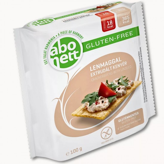 Abonett Gluténmentes Extrudált Kenyér Lenmaggal 100g