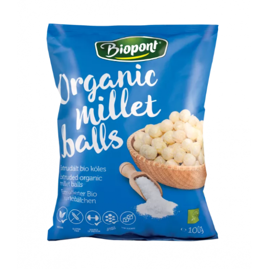 Biopont Bio Gluténmentes Extrudált Köles Enyhén Sós 100g