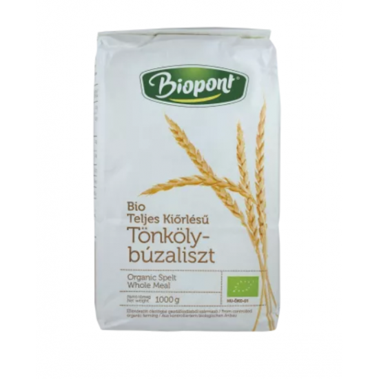 Biopont Bio Teljes Kiőrlésű Tönkölybúzaliszt 1kg