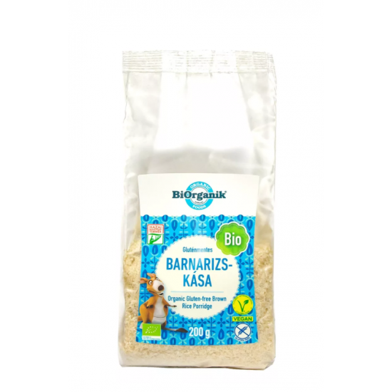 Biorganik Bio Gluténmentes Barnarizs Kása 200g