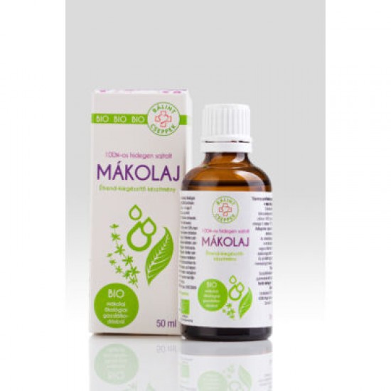 Bálint Cseppek Bio 100% Hidegen Sajtolt Mákolaj 50ml