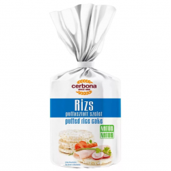 Cerbona Fit&Snack Puffasztott Szelet Barna Rizsből Natúr 90g