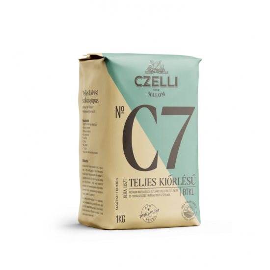 Czelli Malom C7 Teljes Kiőrlésű Búzaliszt 1kg