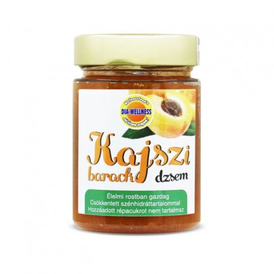Dia-Wellness Csökkentett Ch Kajszibarack Lekvár Édesítőszerrel 380g