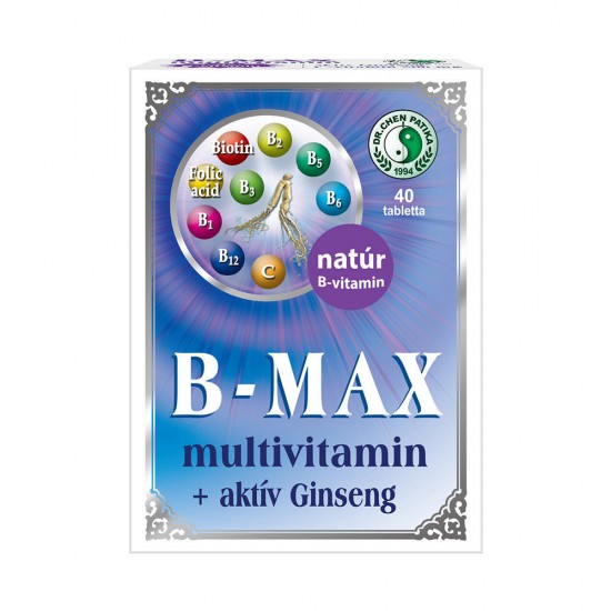 Dr.Chen B-Max Multivitamin És Aktív Ginseng Tabletta 40db