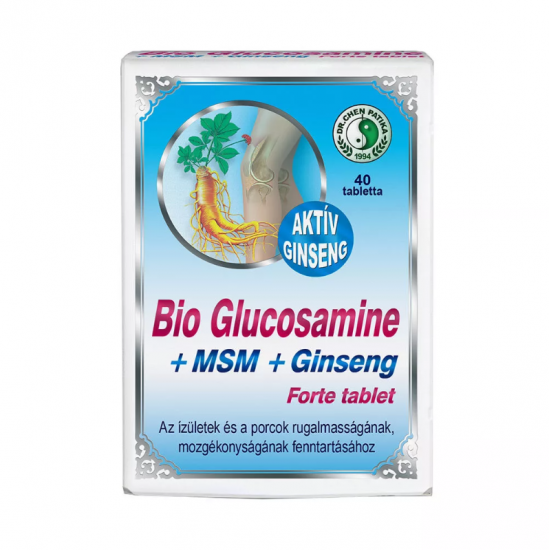 Dr.Chen Bio Glükozamin +  Msm + Ginseng Forte Tabletta 40db