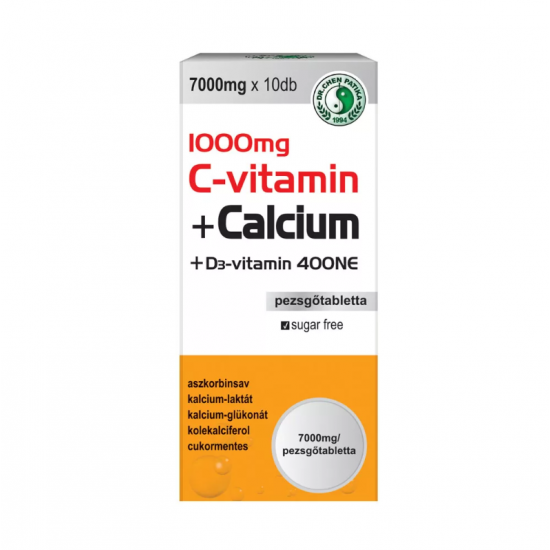Dr.Chen C-vitamin + Calcium + D3 Pezsgőtabletta 10db