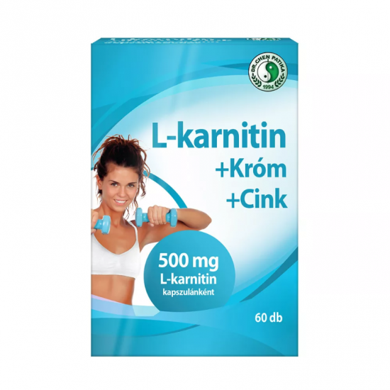 Dr.Chen L-Karnitin + Króm, Cink Kapszula 500mg 60db