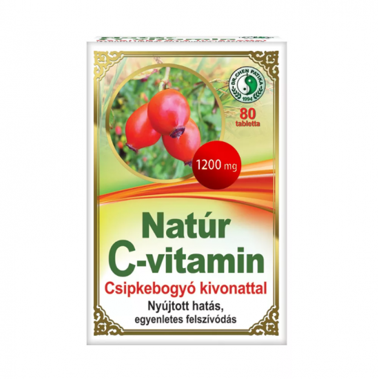 Dr.Chen Natúr C-Vitamin Csipkebogyóval 1200mg 80db