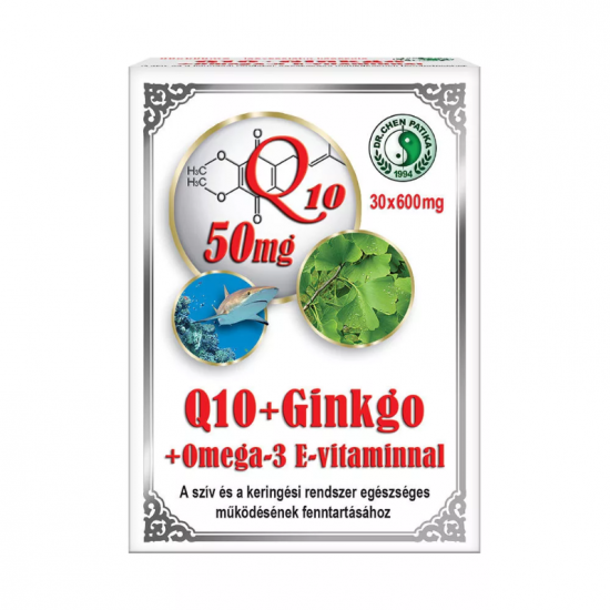 Dr.Chen Q10+Ginkgo+Omega-3 E Vitaminnal Kapszula 30db