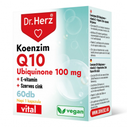 Dr.Herz Koenzim Q10 100mg + E-vitamin + Szerves Cink Kapszula 60db
