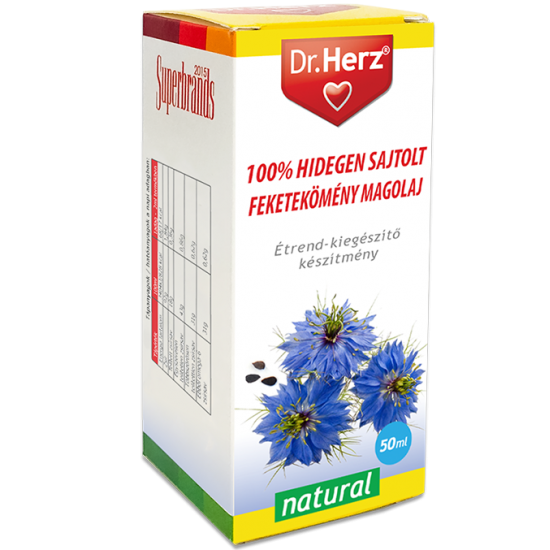 Dr.Herz Feketeköménymag Olaj 100% Hidegen Sajtolt 50ml
