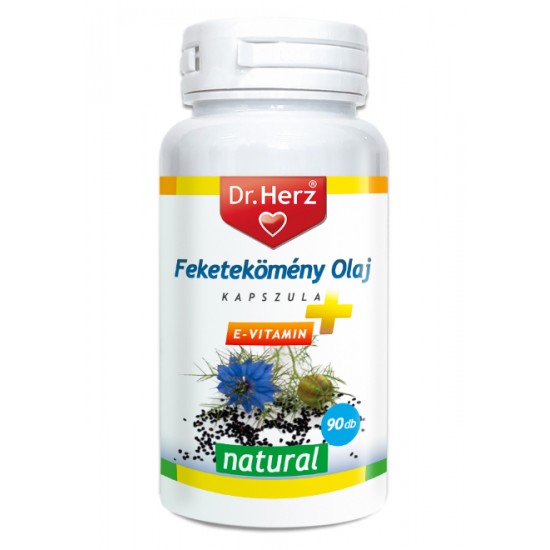 Dr.Herz Feketekömény Olaj Kapszula E-vitaminnal 500mg 90db
