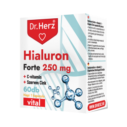Dr.Herz Hialuron Forte 250mg + C-Vitamin + Szerves Cink 60db