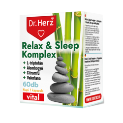 Dr.Herz Relax-Sleep Komplex Gyógynövény Kivonatokat Tartalmazó Kapszula 60db