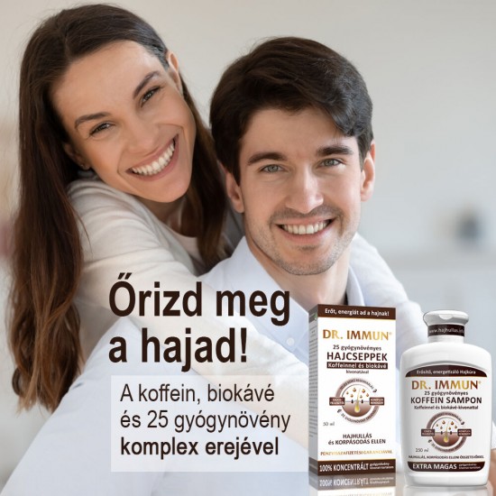 Dr.Immun 25 Gyógynövényes Hajcseppek Koffeinnel És Bio Kávéval 50ml