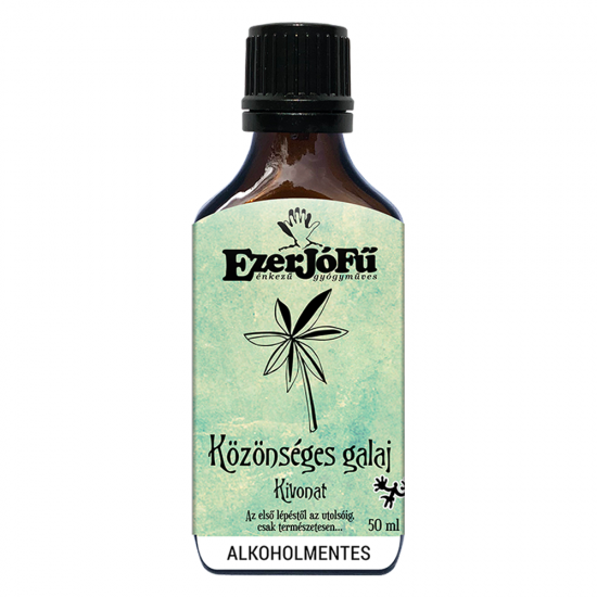 Ezerjófű Közönséges Galaj Kivonat Alkoholmentes 50ml