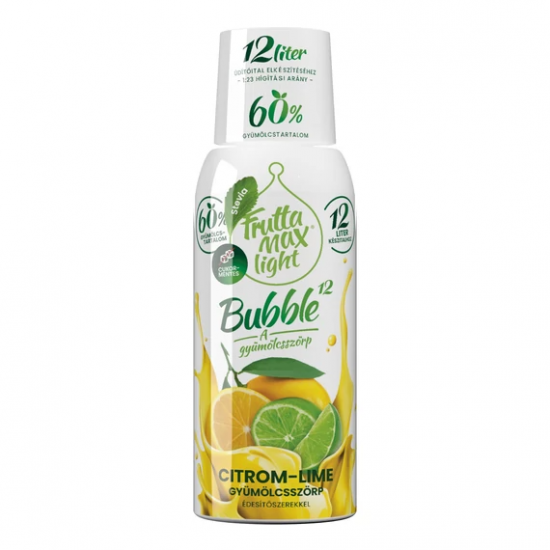 Frutta Max Light Bubble12 Gyümölcsszörp 60% Citrom-Lime 500ml