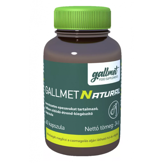 Gallmet-N Természetes Epesavakat Tartalmazó Étrendkiegészítő Kapszula 60db