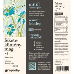 Grapoila Hidegen Sajtolt Feketeköménymag - Olaj 250ml