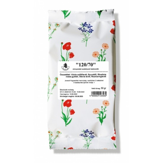 Gyógyfű tea "120/70" Vérnyomás Szabályozó 50g