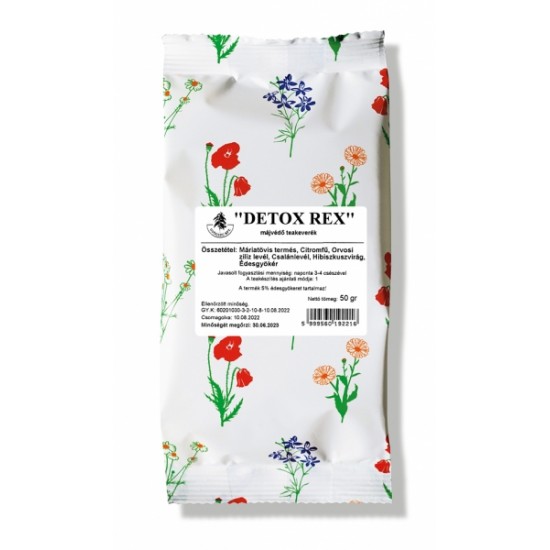 Gyógyfű Tea Detox Rex Májvédő Szálas 50g
