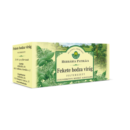 Herbária Tea Fekete Bodza Virág Filteres 25db