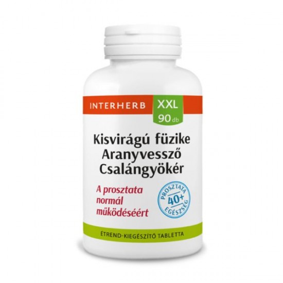 Interherb XXL Kisvirágú Füzike Aranyvesszőfű Csalángyökér Kapszula 90db