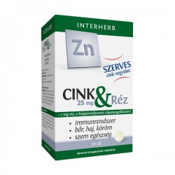 Interherb Napi 1 Szerves Cink 25 mg És Réz 1 mg Tabletta 60db