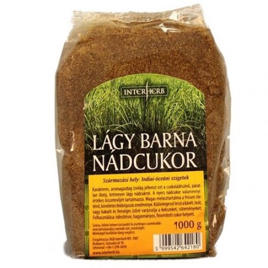 Interherb Gurman Nádcukor Lágy Barna 1000g