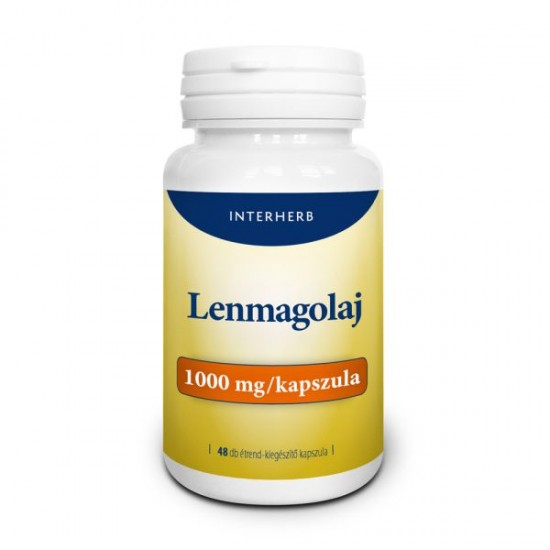 Interherb Lenmagolaj 1000mg Kapszula 48db
