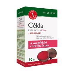 Interherb Napi 1 Cékla+ Vas, Folsav 30 Db 
