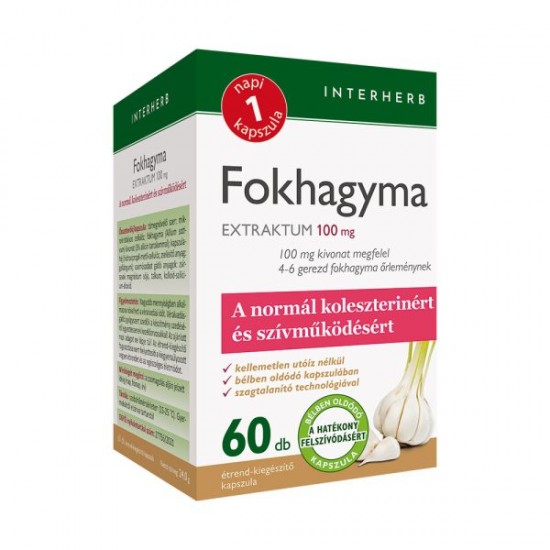 Interherb Napi 1 Fokhagyma Extraktum Kapszula 60db