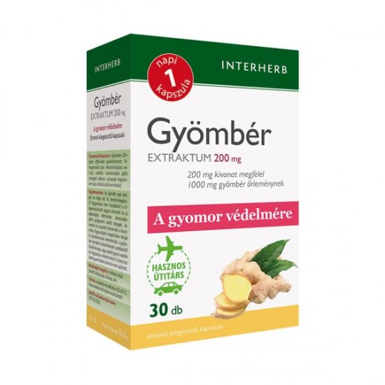 Interherb Napi 1 Gyömbér Extraktum Kapszula 30db