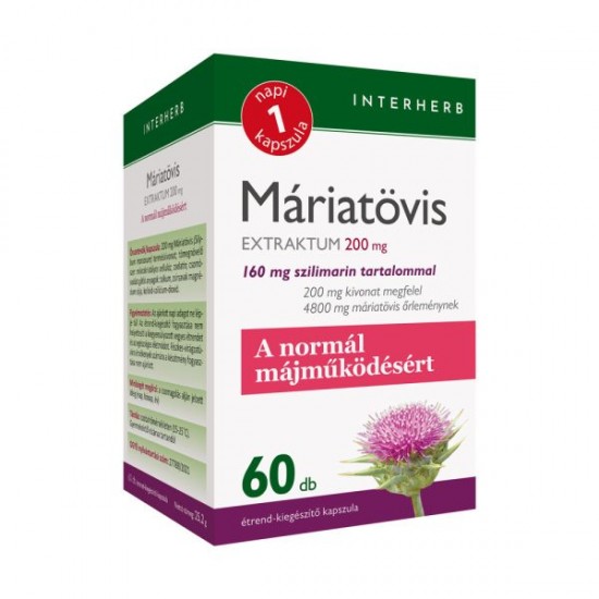 Interherb Napi 1 Máriatövis Extraktum Kapszula 60db