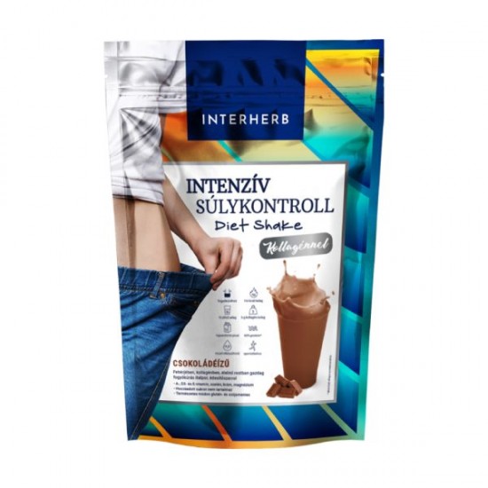 Interherb Intenzív Súlykontroll Diet Shake Kollagénnel Csokoládé Ízű 528g