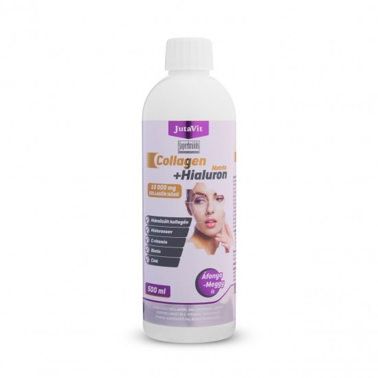 Jutavit Collagen+ Hialuron Matrix Cukormentes Ital Áfonya- Meggy Íz 500ml
