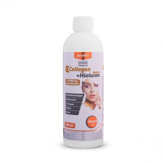 Jutavit Collagen+ Hialuron Matrix Cukormentes Ital Barack Íz 500ml