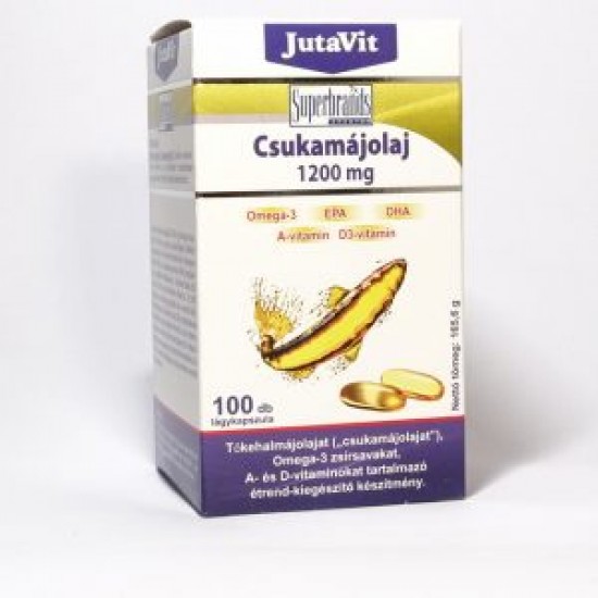 Jutavit Csukamájolaj 1200mg Lágykapszula 100db