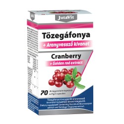 Jutavit Tőzegáfonya 400mg +Aranyvesszőfű Kivonat Kapszula 70 db