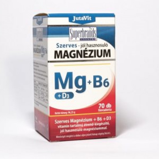 Jutavit Szerves Magnézium+B6+D3 70db